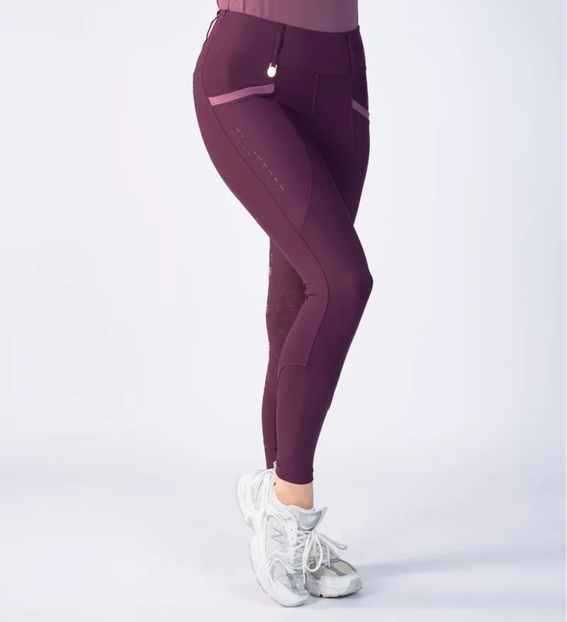 Blackfort Equestrian Training Tights 3.0 Mulberry and Fig-1