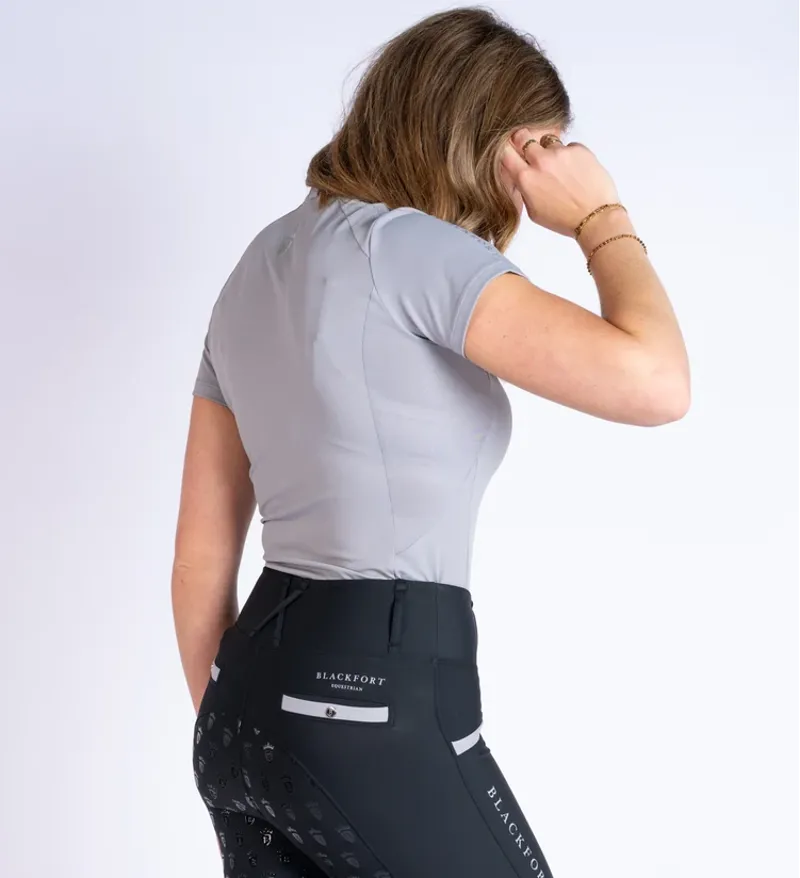 Blackfort Equestrian Mushroom Cool Mesh Base Layer Short Sleeve-2