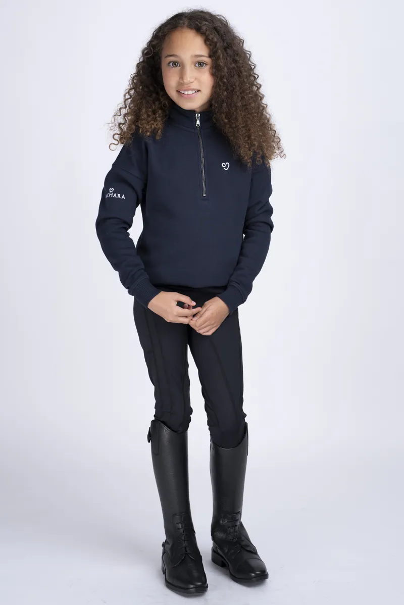 Mocahara Half Zip Sweatshirt Navy Young Rider-1