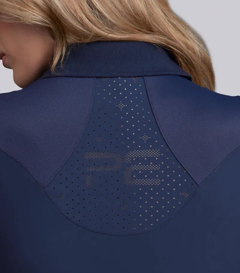 Premier Equine Prospero Sleeveless Polo Top Navy-4