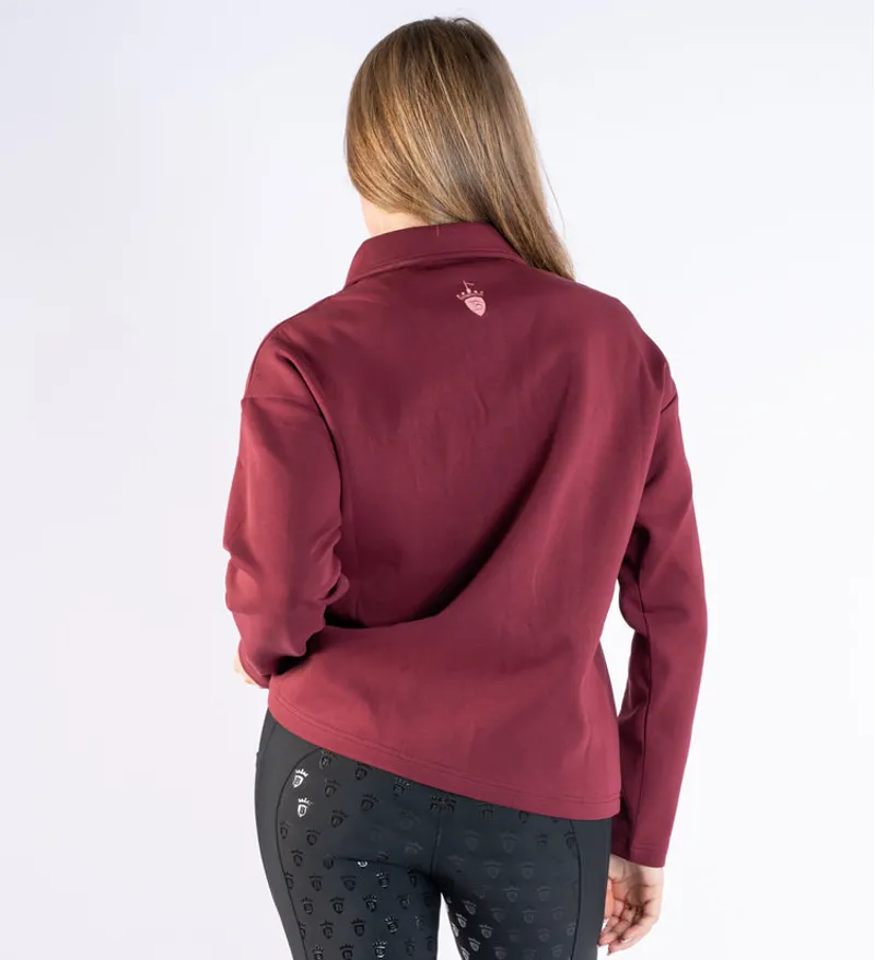 Blackfort Equestrian Remi Rugby Shirt Burgundy-3