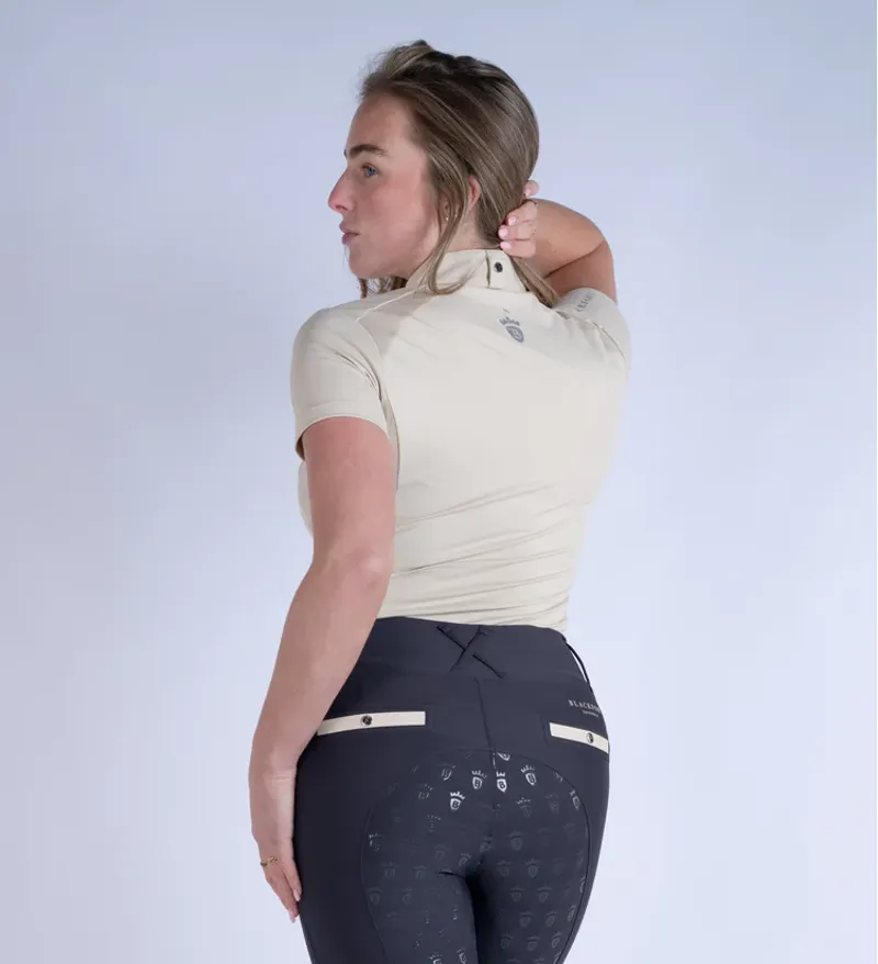 Blackfort Equestrian Sand Cool Mesh Base Layer Short Sleeve-2