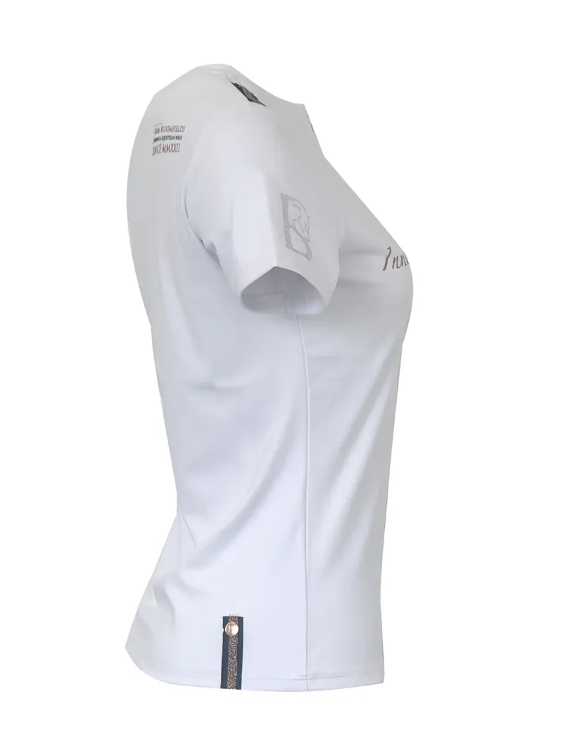 Team Bloomfields Clara White Crystal T-Shirt-2