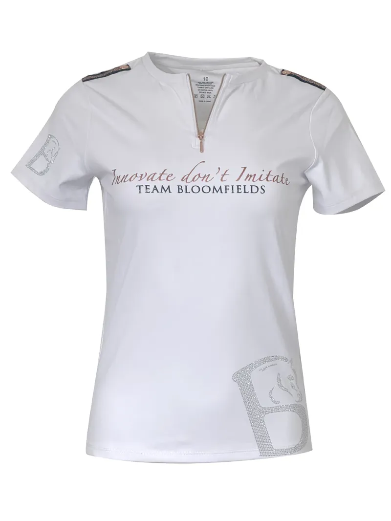 Team Bloomfields Clara White Crystal T-Shirt-1
