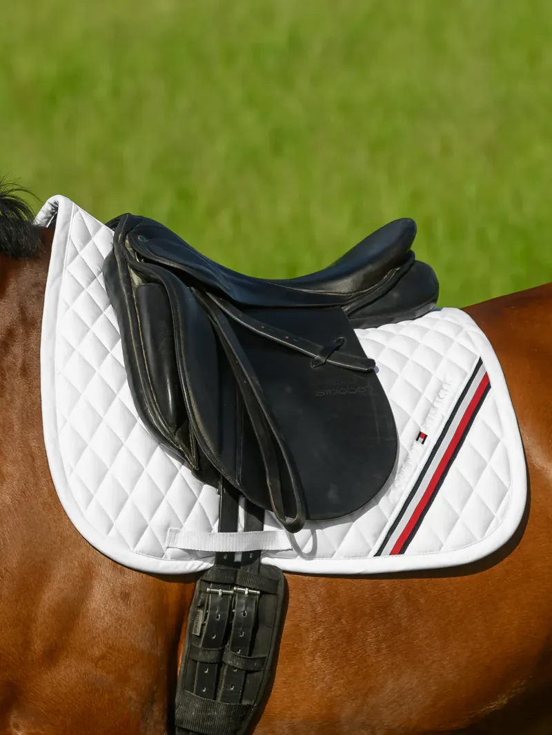 Tommy Hilfiger Stanford Dressage Saddlepad OPTIC WHITE-3