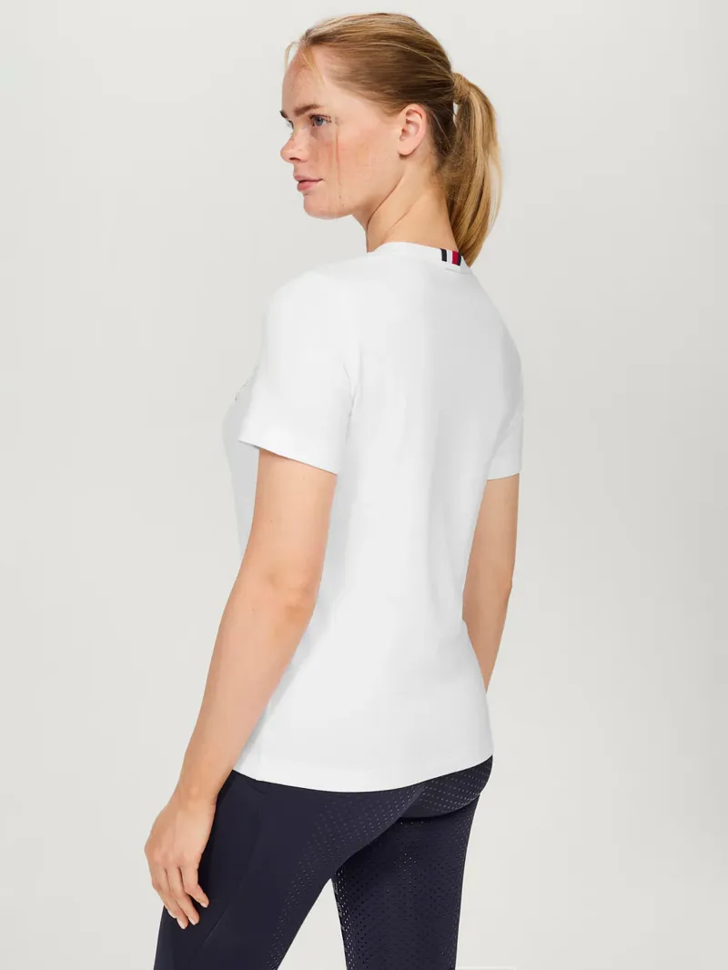 Tommy Hilfiger Belmont Rhinestone T-shirt Optic White-1