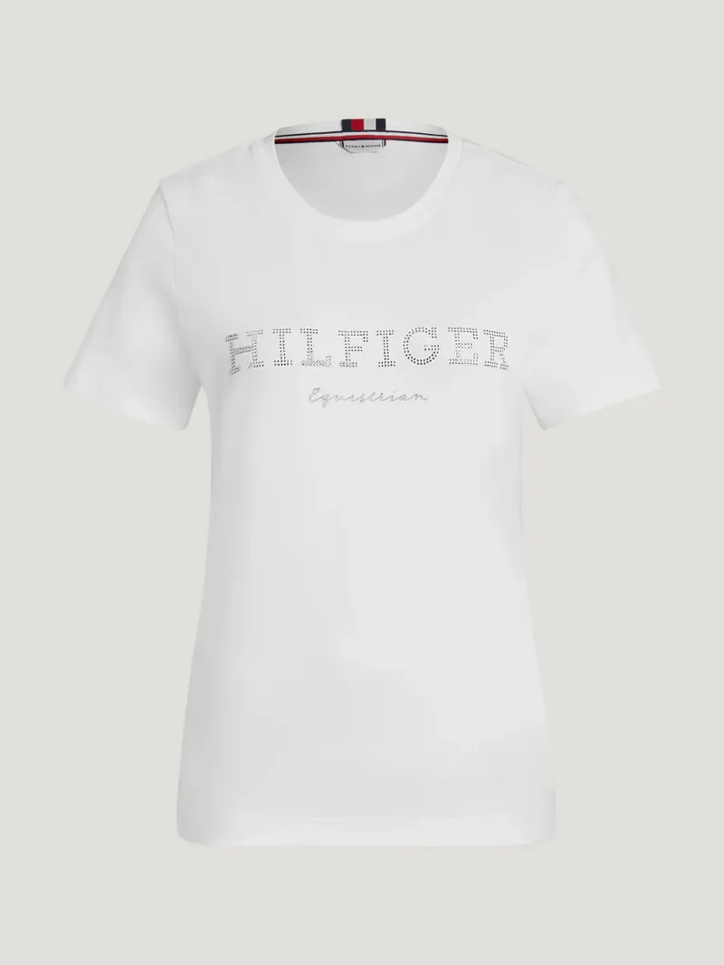 Tommy Hilfiger Belmont Rhinestone T-shirt Optic White-2