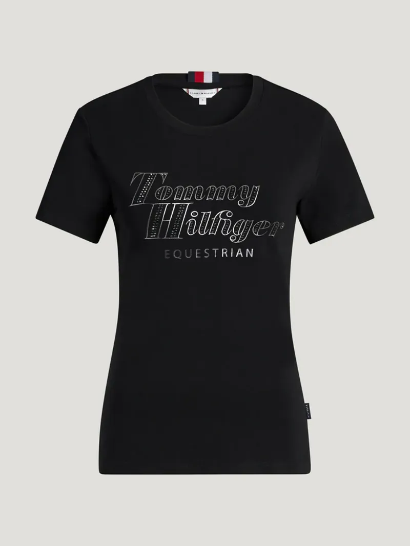 Tommy Hilfiger Malibu Rhinestone T-shirt Black-2