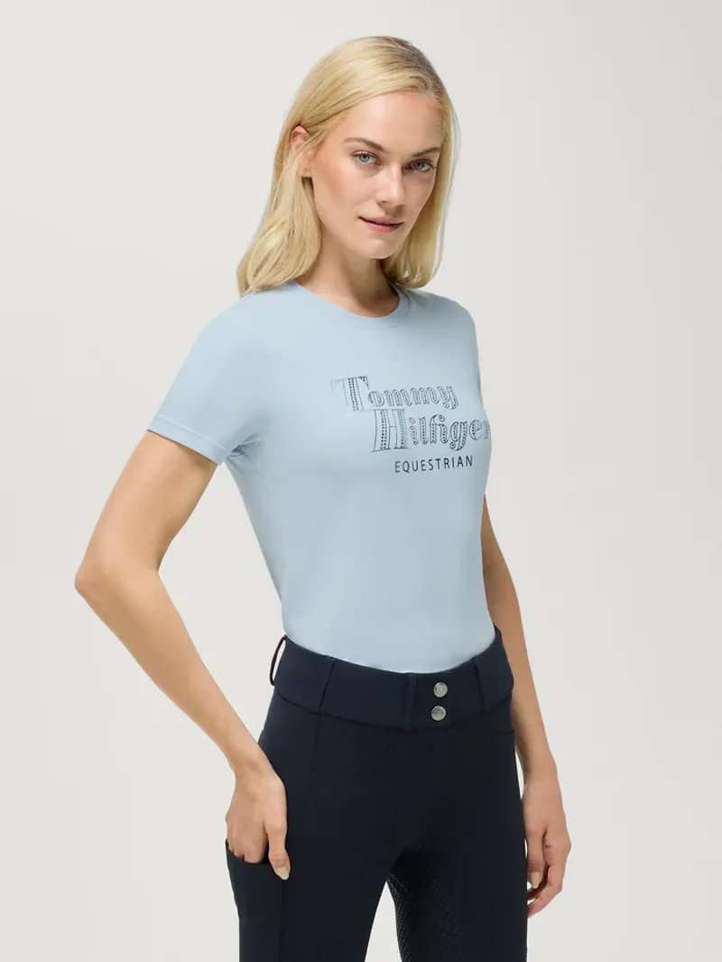 Tommy Hilfiger Malibu Rhinestone T-shirt Sweet Blue