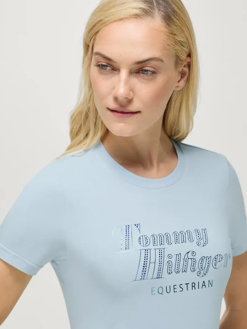 Tommy Hilfiger Malibu Rhinestone T-shirt Sweet Blue-2