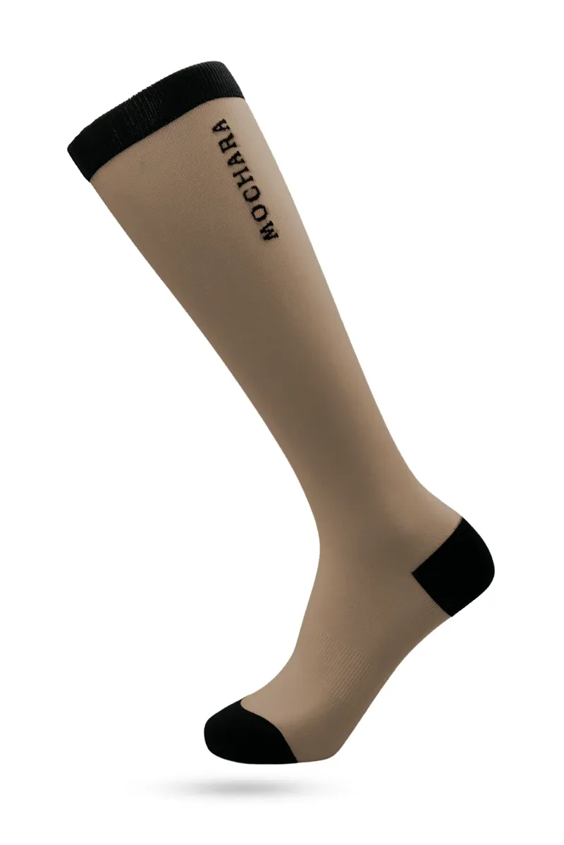 Mochara Long Riding Socks Taupe