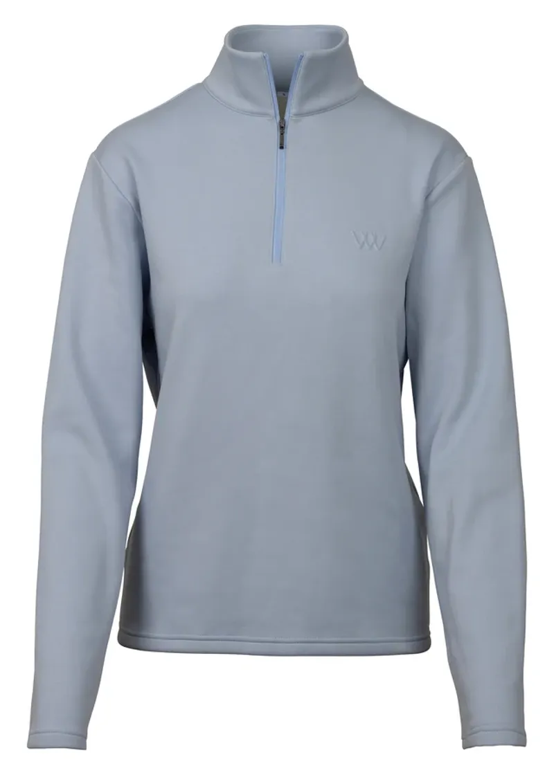 Woof Wear Ladies 1/4 Zip Fleec In Powder Blue-3