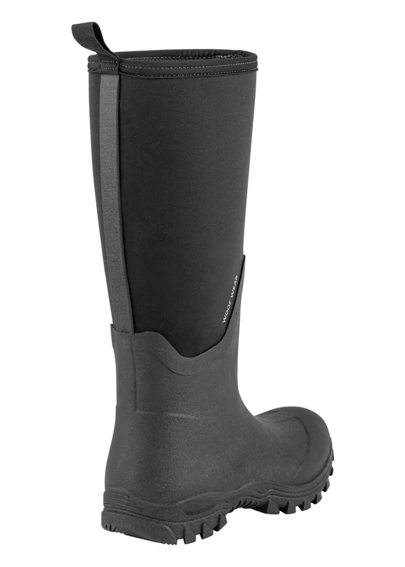 Woof Wear Long Work Boot In Black-4