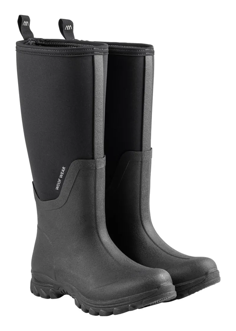 Woof Wear Long Work Boot In Black-3