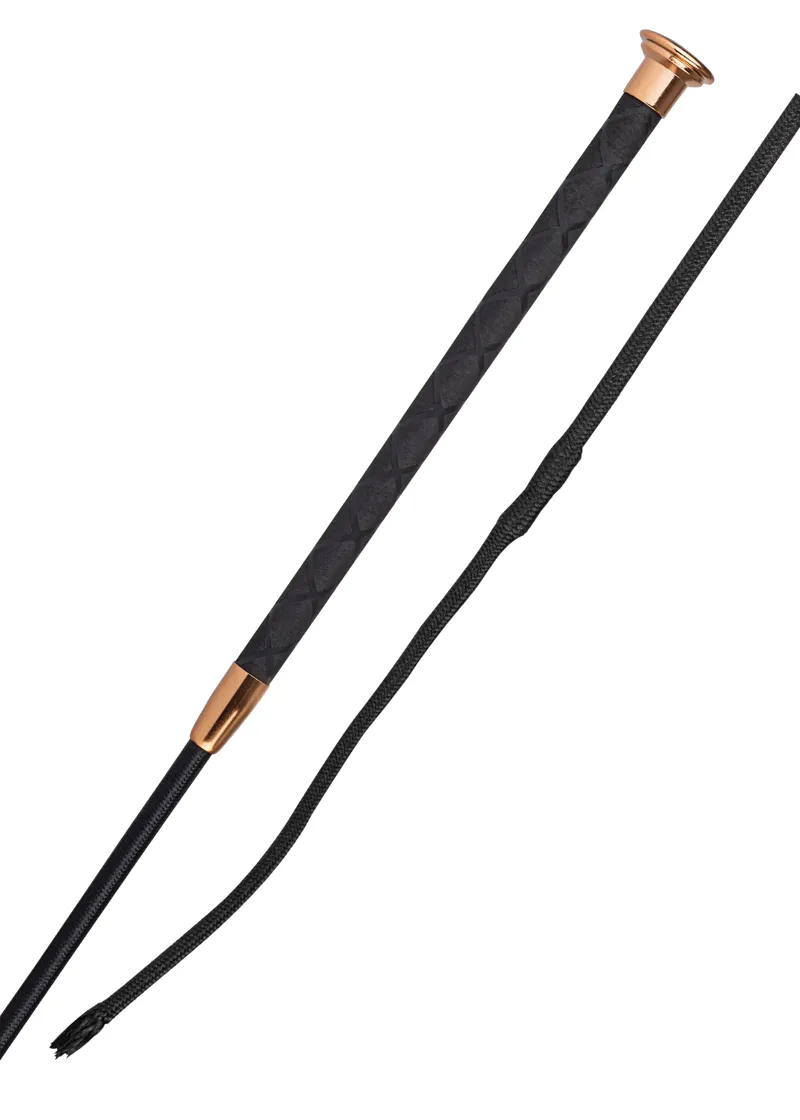 Woofwear Harmony Dressage Whip Black/Rose Gold-1