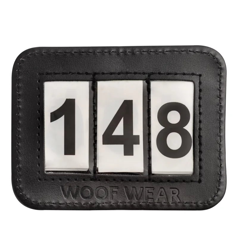 Bridle Number Holder 3 digit Black/Black One Size