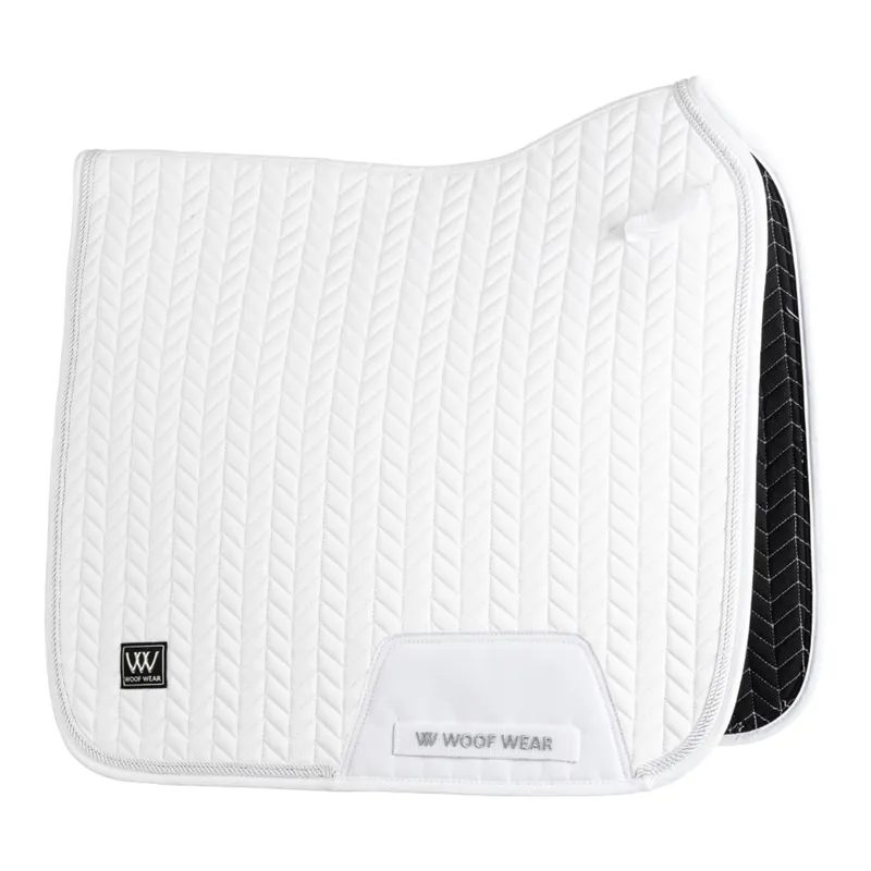 Woofwear Herringbone Saddle Pad DR White