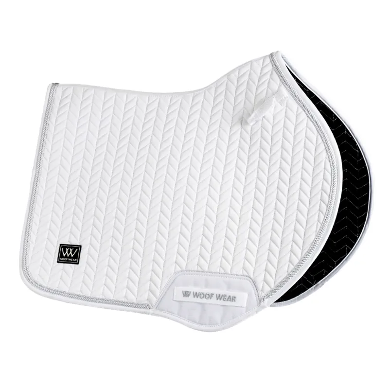 WoofWear Herringbone Saddle Pad CC White