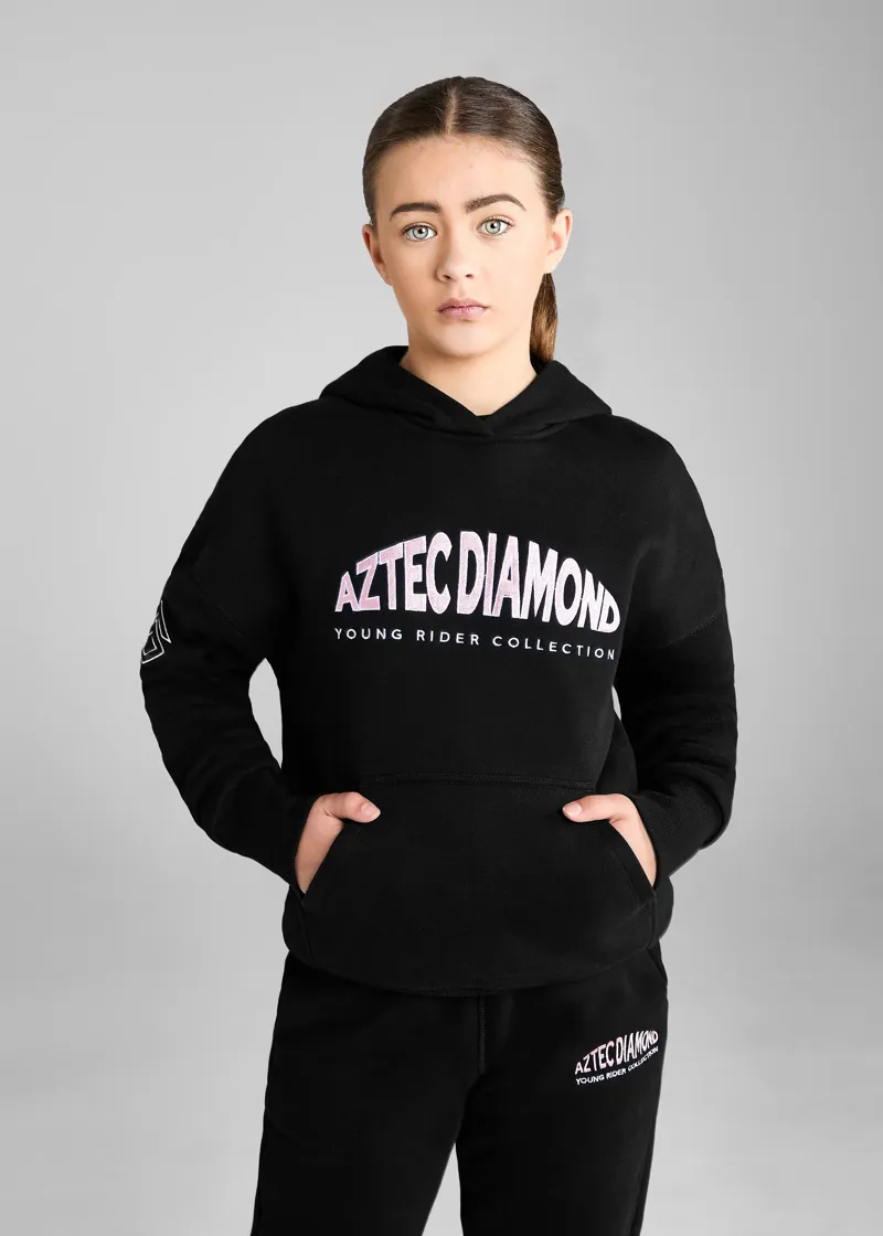 Aztec Diamond YR Black/Pink Pull On Hoodie