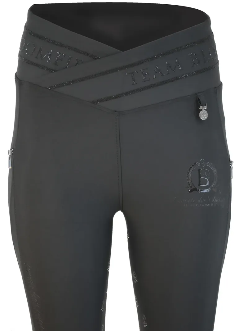 Team Bloomfields Celeste Black Crystal Leggings-4