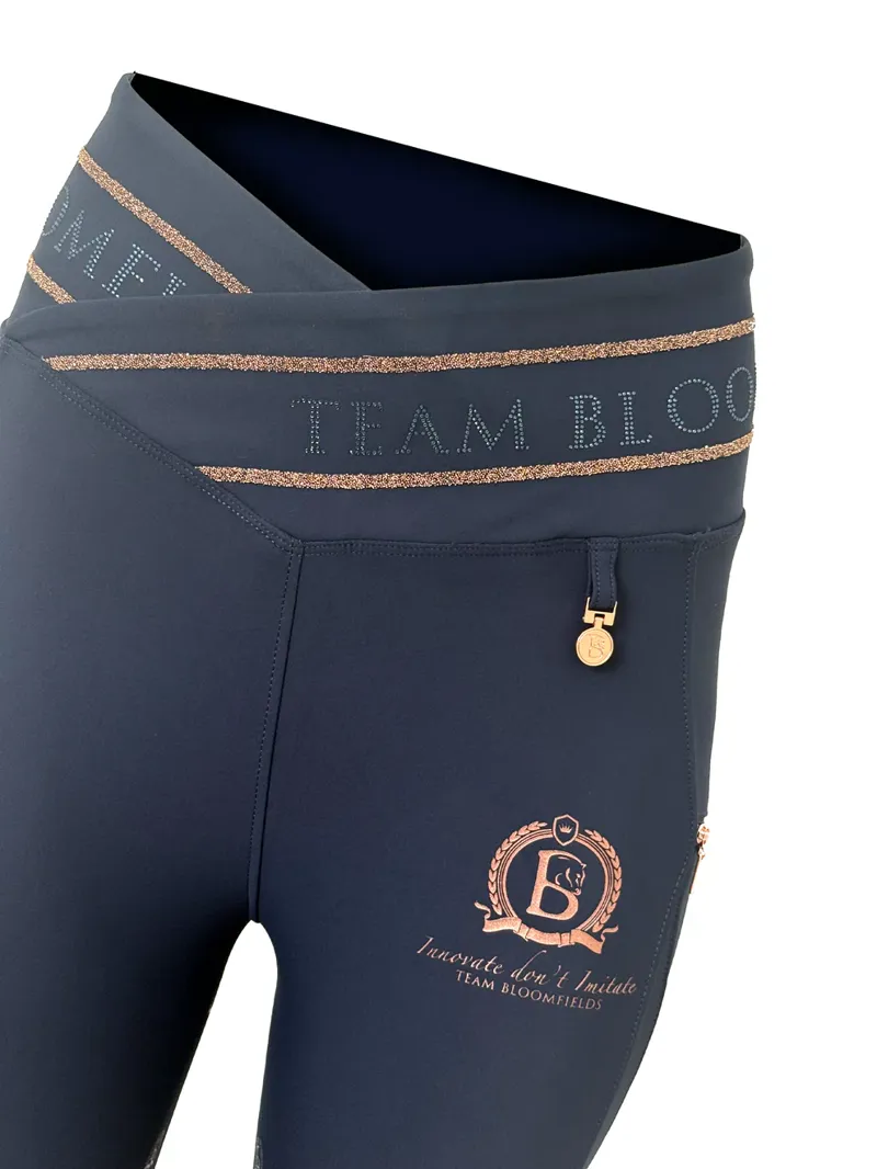 Team Bloomfields Kids Celeste Navy Crystal Leggings-1