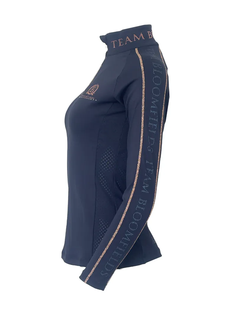 Team Bloomfields Chloe Navy Crystal Base Layer with Long Sleeves-3
