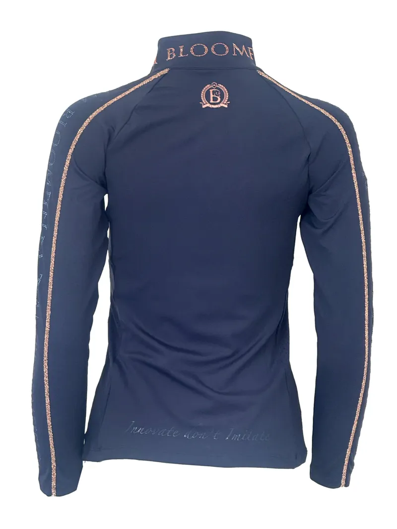 Team Bloomfields Kids Chloe Navy Crystal Base Layer With Long Sleeves-3