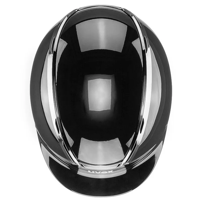 Uvex Exxeed Shiny Black Chrome Riding Helmet-1