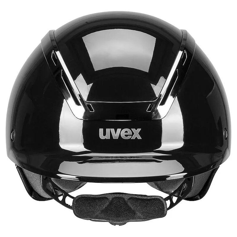Uvex Exxeed Shiny Black Chrome Riding Helmet-2