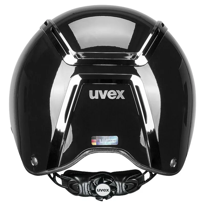 Uvex Exxeed Shiny Black Chrome Riding Helmet-4