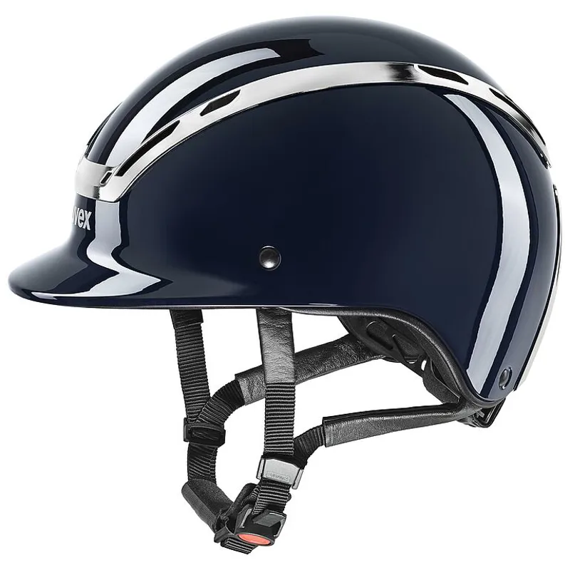 Uvex Exxeed Shiny Navy Riding Helmet