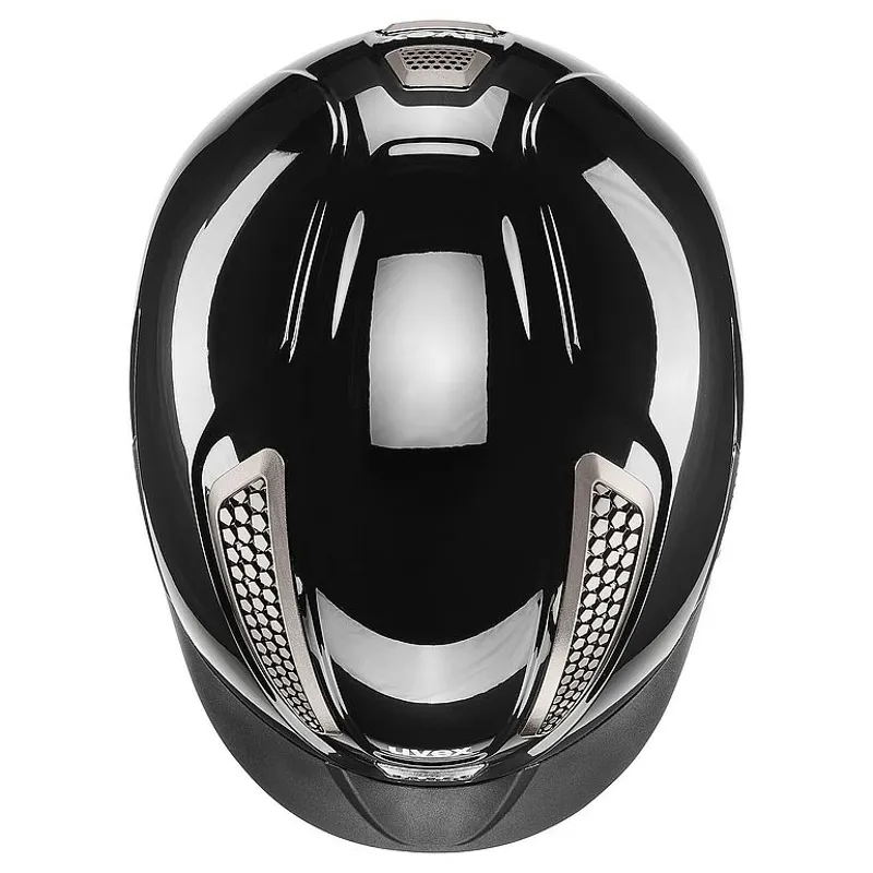 Uvex Perfexxion III Shiny Black Riding Helmet-1
