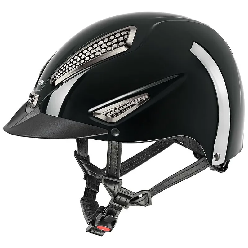 Uvex Perfexxion III Shiny Black Riding Helmet