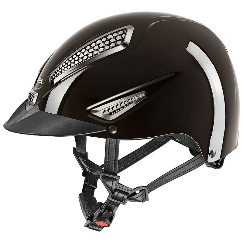 Uvex Perfexxion III Shiny Mocca Riding Helmet