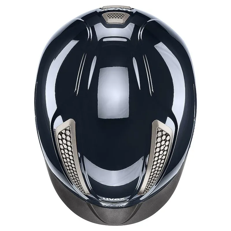 Uvex Perfexxion III Shiny Navy Riding Helmet-1