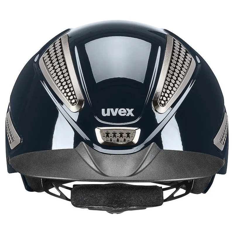 Uvex Perfexxion III Shiny Navy Riding Helmet-2