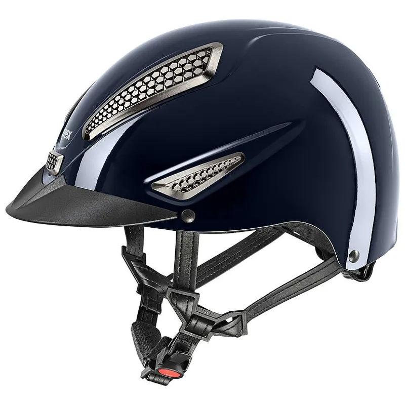 Uvex Perfexxion III Shiny Navy Riding Helmet