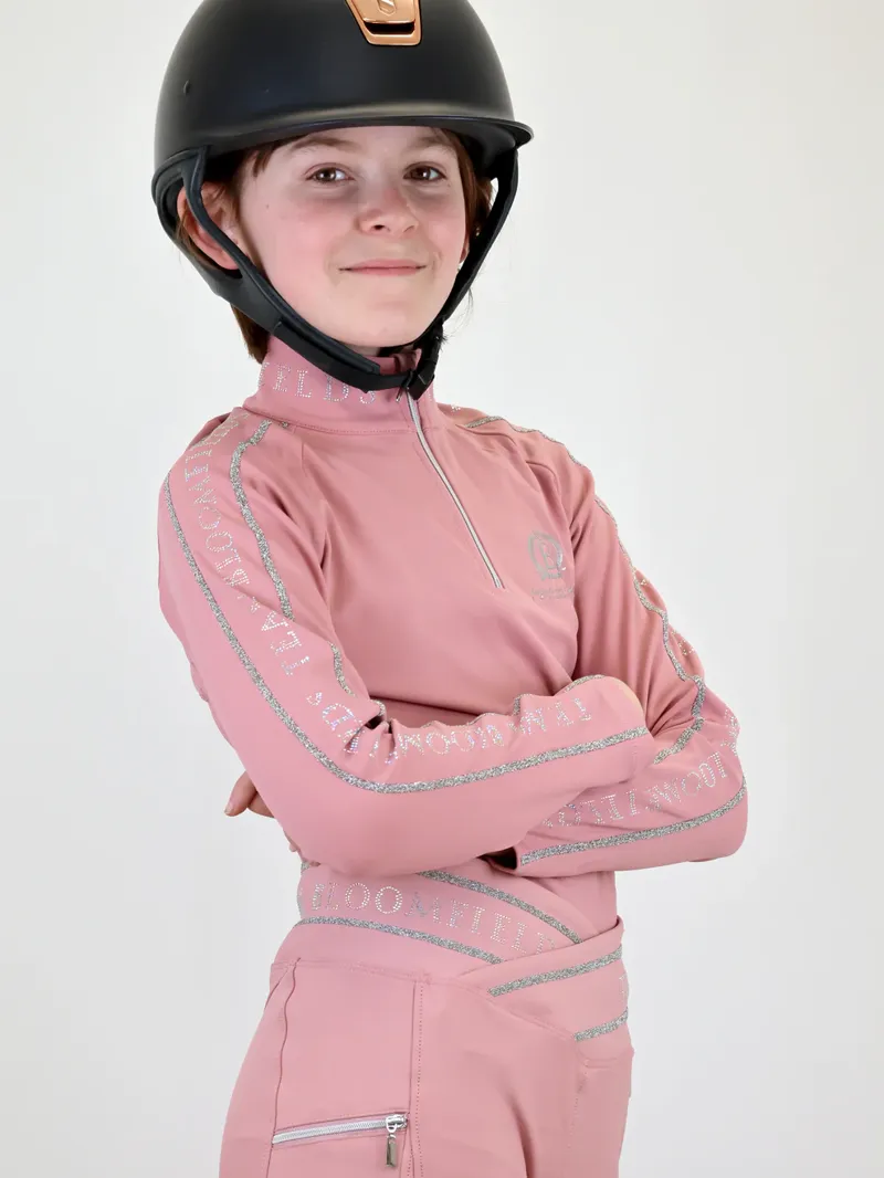 Team Bloomfields Kids Chloe Pink Crystal Base Layer Long Sleeve-2