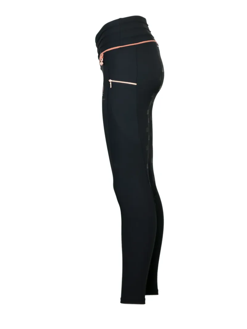 Team Bloomfields Maya Pleated Black Leggings-1