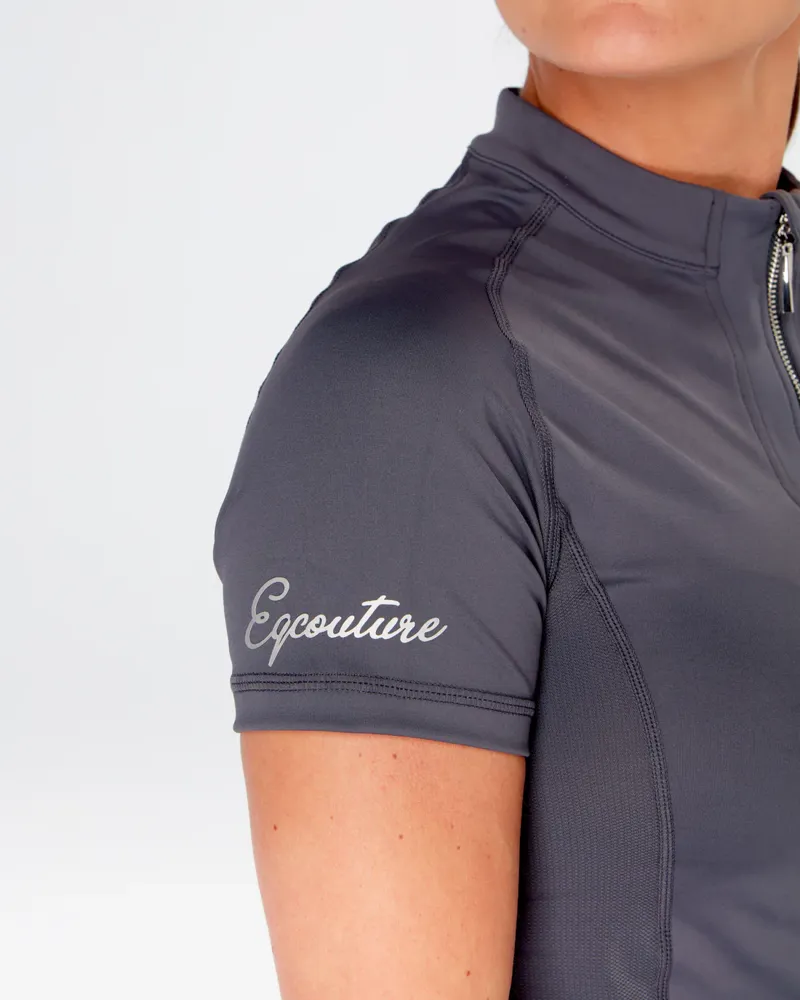 Eqcouture Slate Grey Short Sleeve Baselayer-2