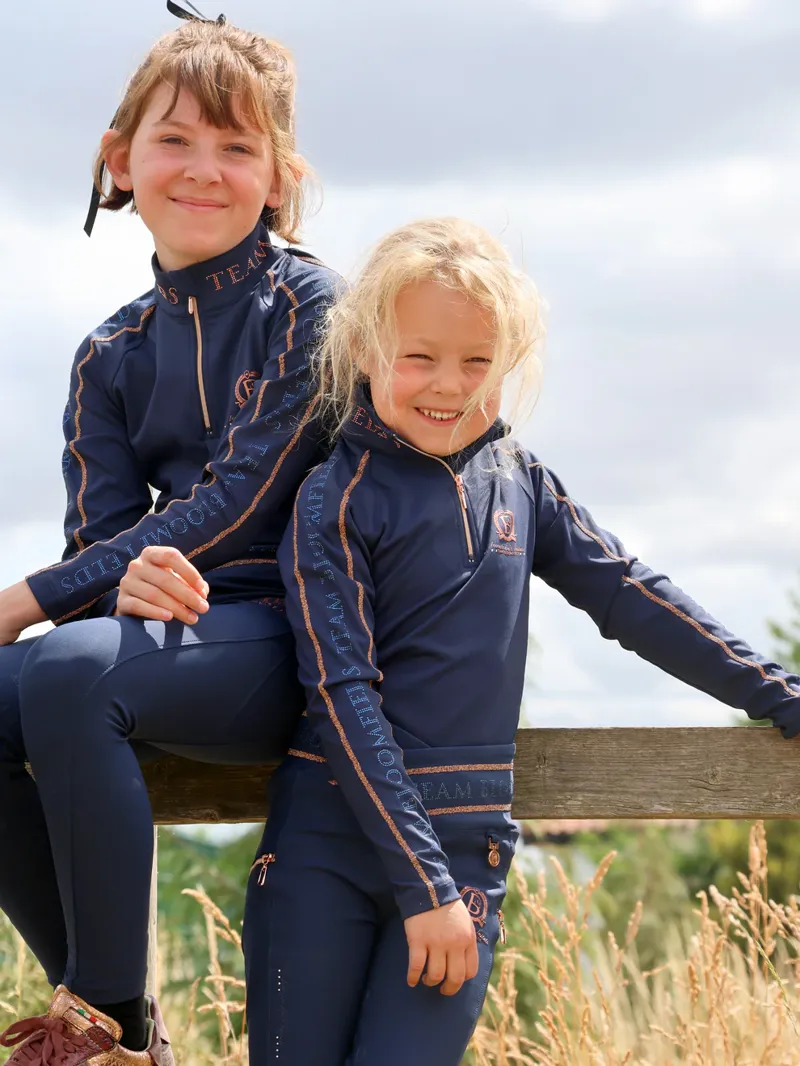 Team Bloomfields Kids Celeste Navy Crystal Leggings-5