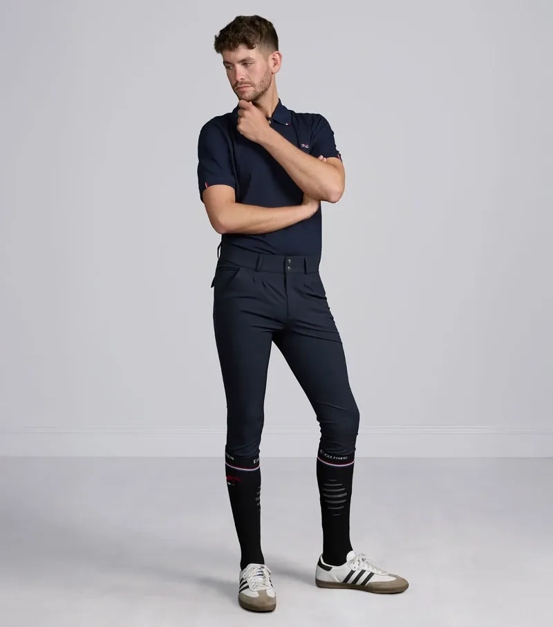 Premier Equine Ludis Men's Gel Knee Riding Breeches Navy-5