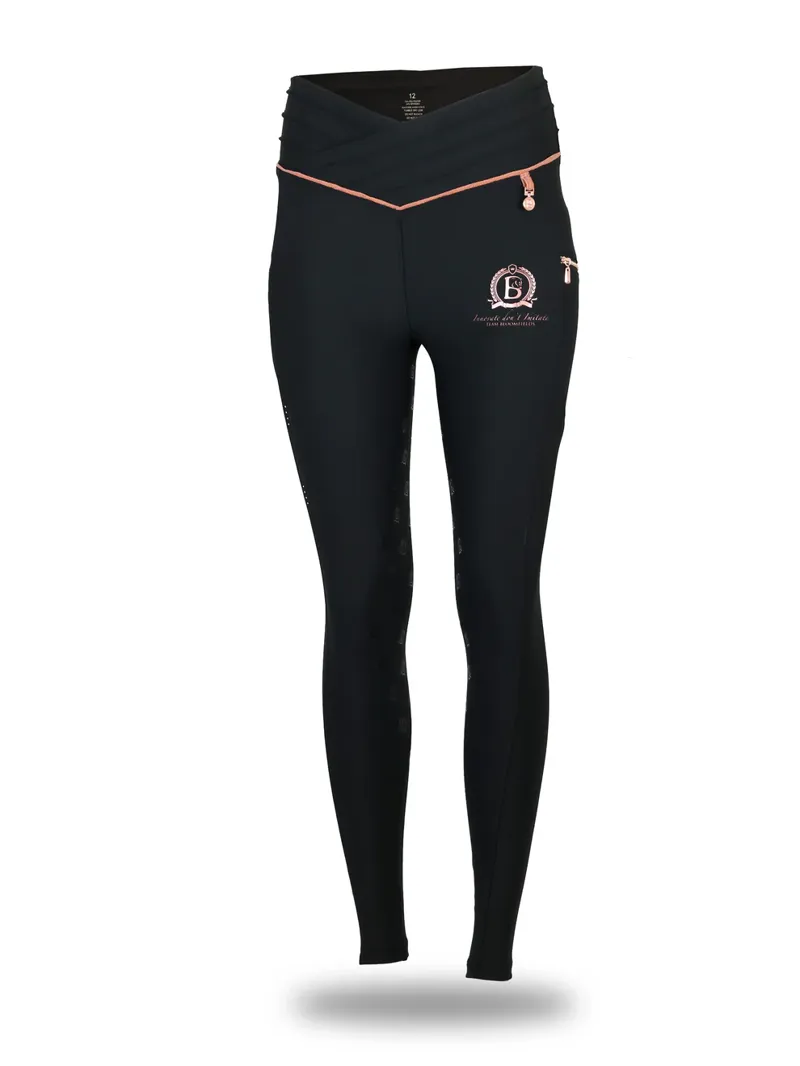 Team Bloomfields Maya Pleated Black Leggings