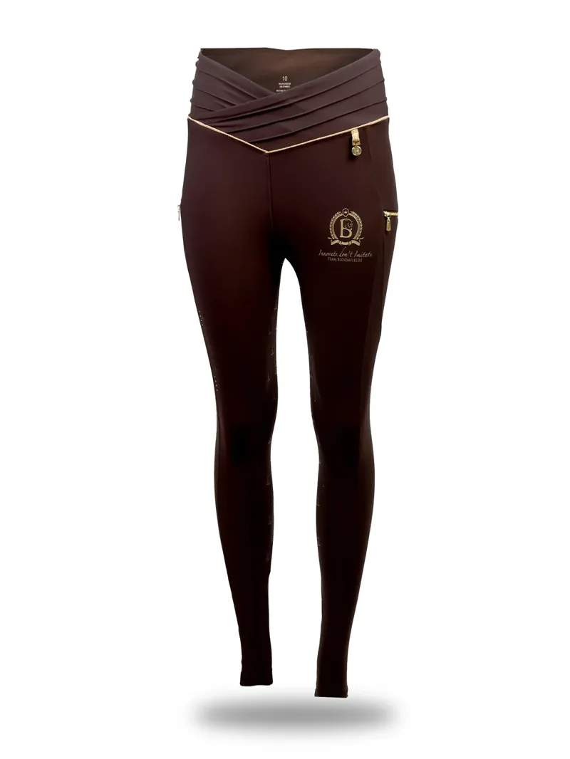 Team Bloomfields Maya Chocolate Pleated Leggings