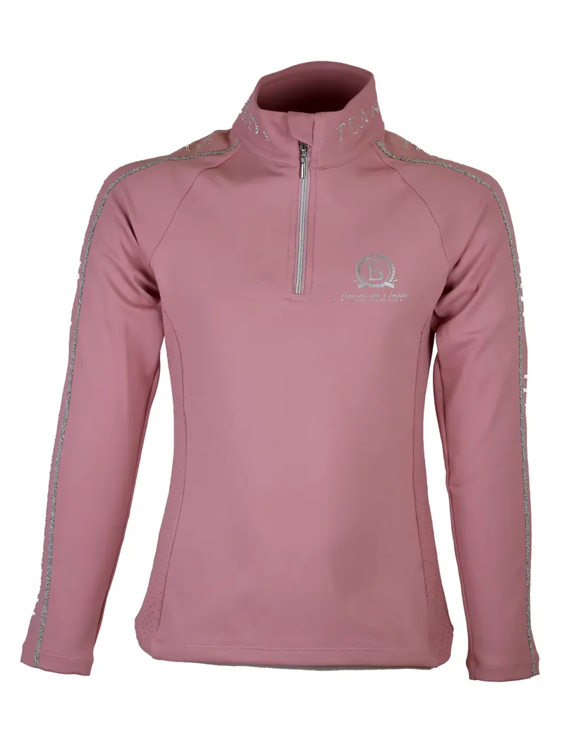Team Bloomfields Kids Chloe Pink Crystal Base Layer Long Sleeve