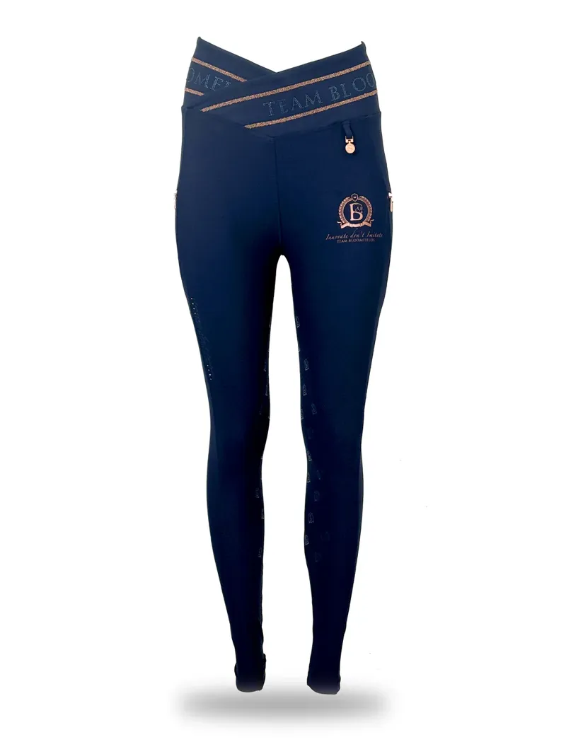 Team Bloomfields Kids Celeste Navy Crystal Leggings