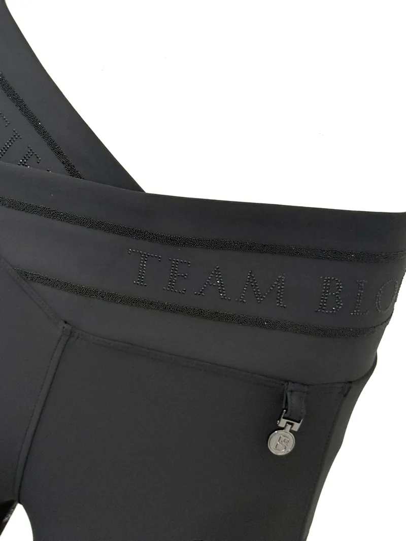 Team Bloomfields Celeste Black Crystal Leggings-3