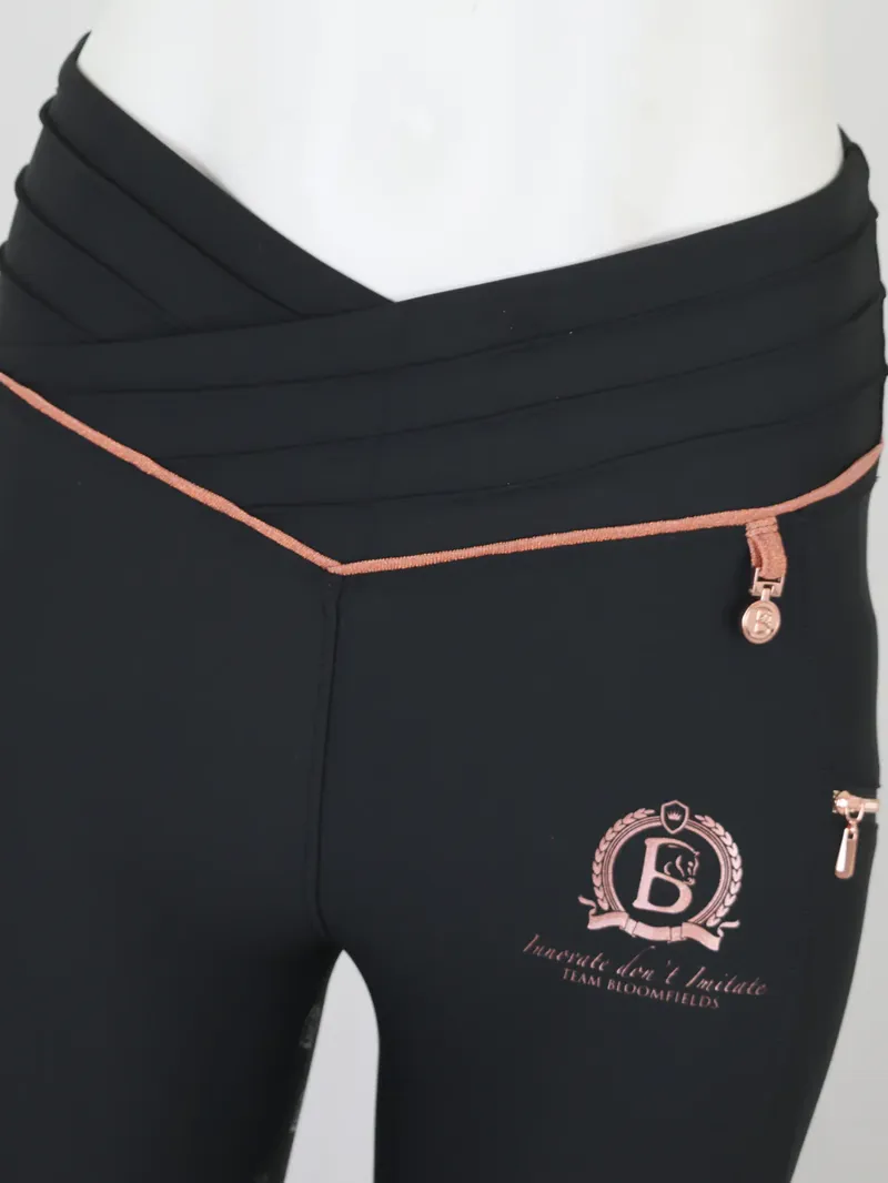 Team Bloomfields Maya Pleated Black Leggings-2