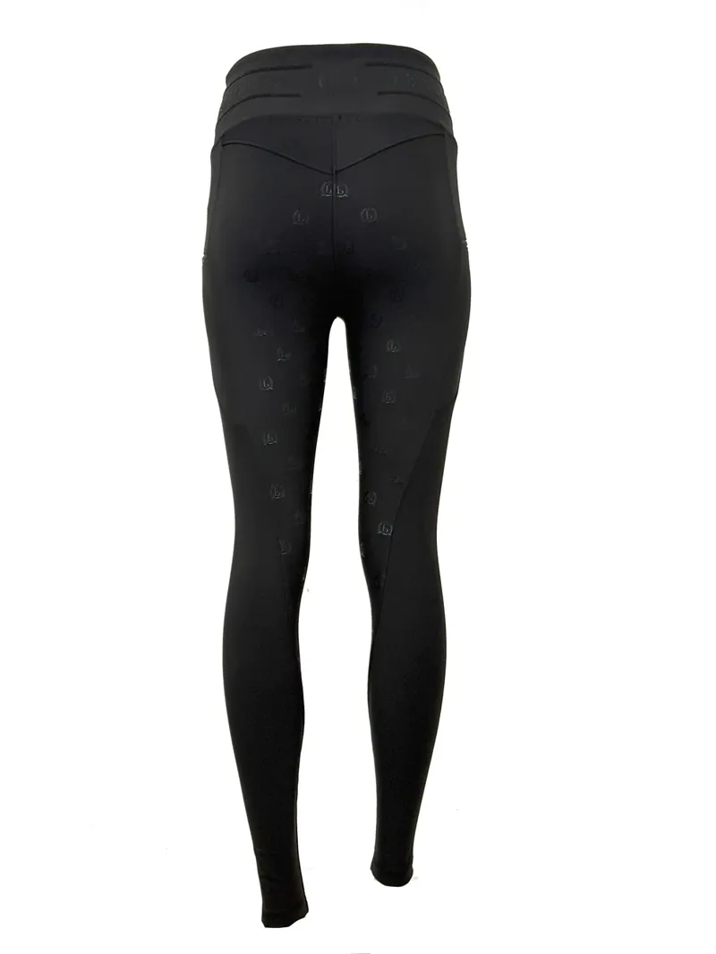 Team Bloomfields Celeste Black Crystal Leggings-1