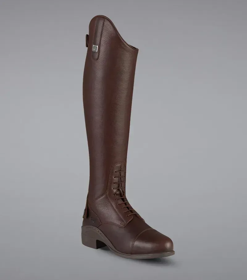 Premier Equine Ladies Regular Vallardi Leather Field Tall Riding Boot in Brown